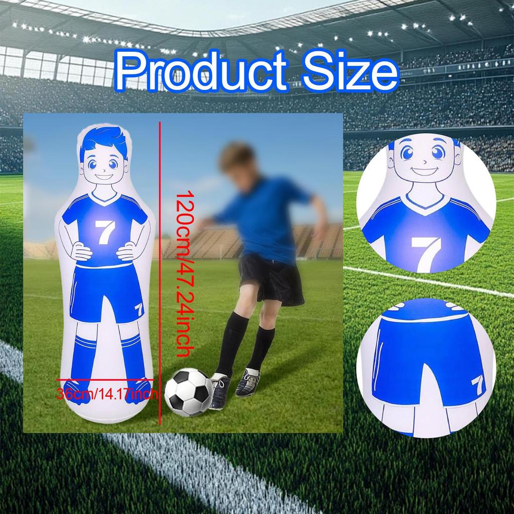 Nafukovací fotbalová figurína Vzduchová figurína Driblování Přihrávky Cvičení Lehké fotbalové tréninkové tyče