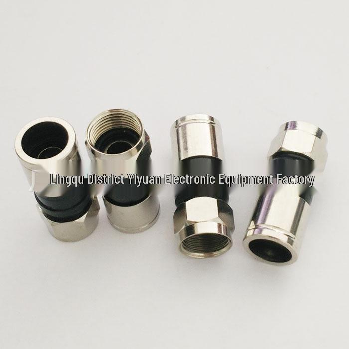 

Zinc Alloy Waterproof RG6 Compression F-Connector for Cable TV