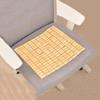 Bamboo Summer Mahjong Seat Cushion - Breathable Cool Mat for Office Chair, Stool, Car, or Home