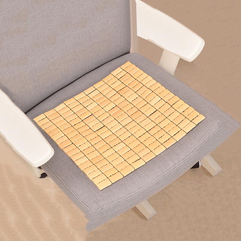 Bamboo Summer Mahjong Seat Cushion - Breathable Cool Mat for Office Chair, Stool, Car, or Home