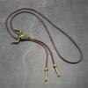 Multifunctional Cow Motif PU Leather Necklace Practical Alloy Detailing Unisex Stylish Jewelry For Daily Wear