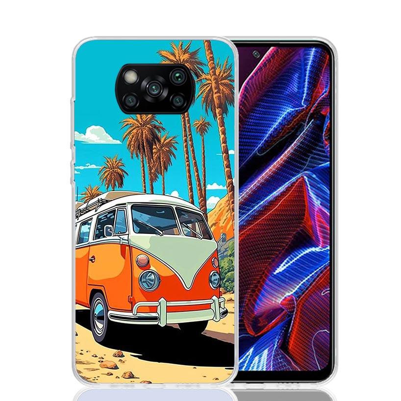 Classic Vintage Old Retro Car Case Phone Cover for Xiaomi Mi 11T 12T 10T 9T Pro 11i 12X 13 12 11 10 9 8 Lite 6X 5X A3 A2 Trend F