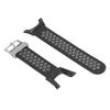 Silicone Quick Release Wristband Replacement Waterproof Accessory Silicone Watch Wristbands for SUUNTO AMBIT 1 Black Gray
