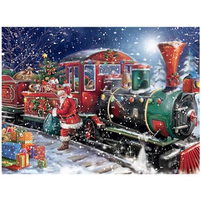 Full 5D Diy Diamond Painting Christmas Train Diamond Embroidery Cross Stitch Home Decor Handmade Gift