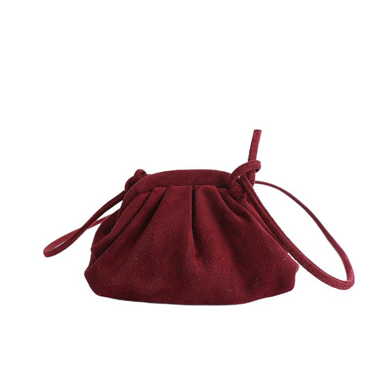 

Trendy Matte Shoulder Bag for Women Shell Crossbody Bags Retro Fashi Small Purse Unique Design Versatile Texture Storage Bags