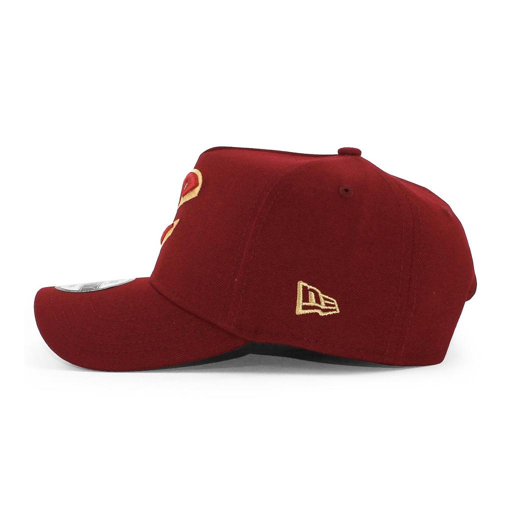 New Era Cap 9FORTY A-FRAME SNAPBACK CAP 940 Hat MLB NFL NBA MLS A-Frame Snapback (JP, Alphabet, Free Size, Cleveland Cavaliers (Burgundy)) [Used]