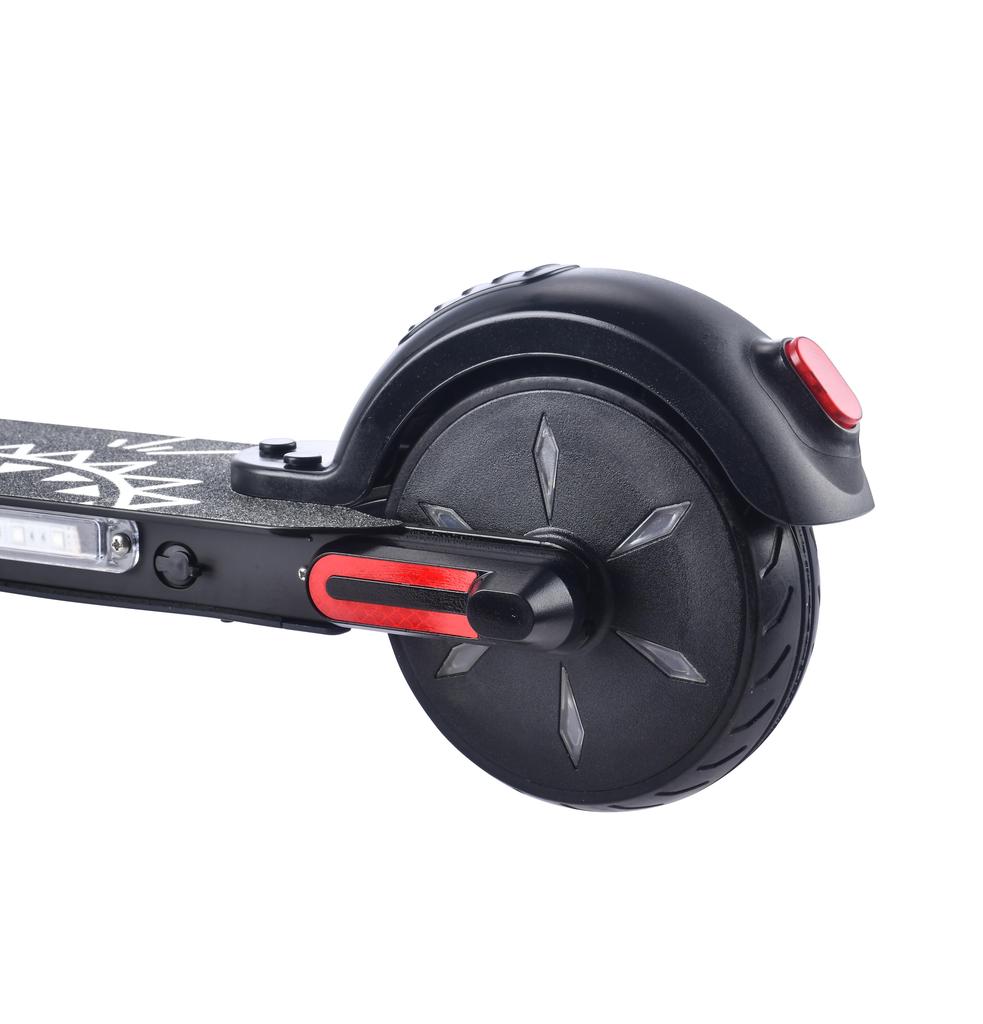 BOGIST E6 PRO Dětská elektrická koloběžka 24V1.5Ah Baterie 80W Motor 5 PALCOVÁ Plná pneumatika Jízda venku Skládací E-koloběžka