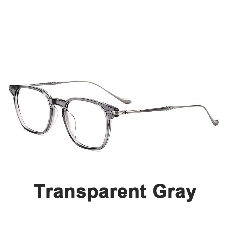 Japanese Style Fashion Luxury Glasses Frame Retro Acetate Fiber Pure Titanium Eyewear Square Gentleman Eyeglasses For Men Women