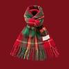 New Christmas Scarf Women's Versatile White Imitation Cashmere Elk Scarf New Red Scarf