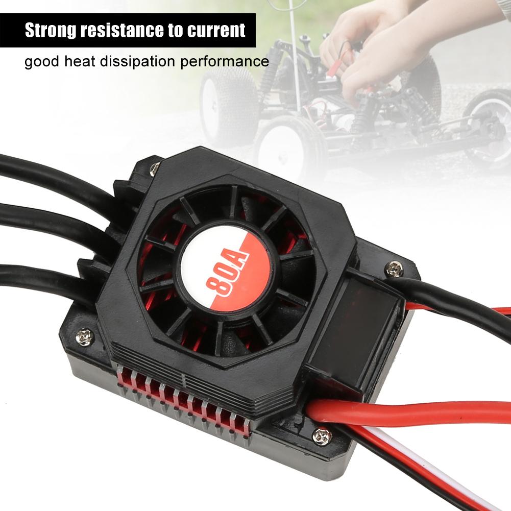 SURPASS 80A Waterproof Dust Proof Electric Speed Controller ESC RC Accessory
