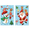 Christmas electrostatic glass stickers shopping mall window snowflake scene layout decoration stickers
