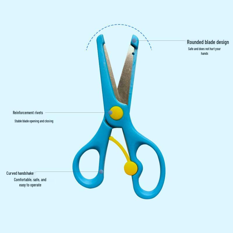 Compact Safety Scissors for Students and Arts & Crafts