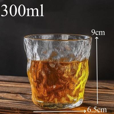 

300ml 350ml Glacier Glass Cup Milk Juice Bubble Cup High-Value Large-Capacity Thickened Heat-Resistant Cup Simple Style Bar Tool 1pcs