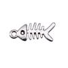 Fish Bone Charms Multi Color Alloy Pendants For Ocean Themed DIY Jewelry Accessories