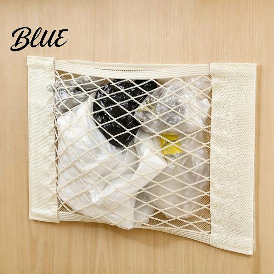 Hanging Mesh Organizer Capacity Elastic Trash Storage Wall Mounted for Closet Net Large Retractable Adhesive