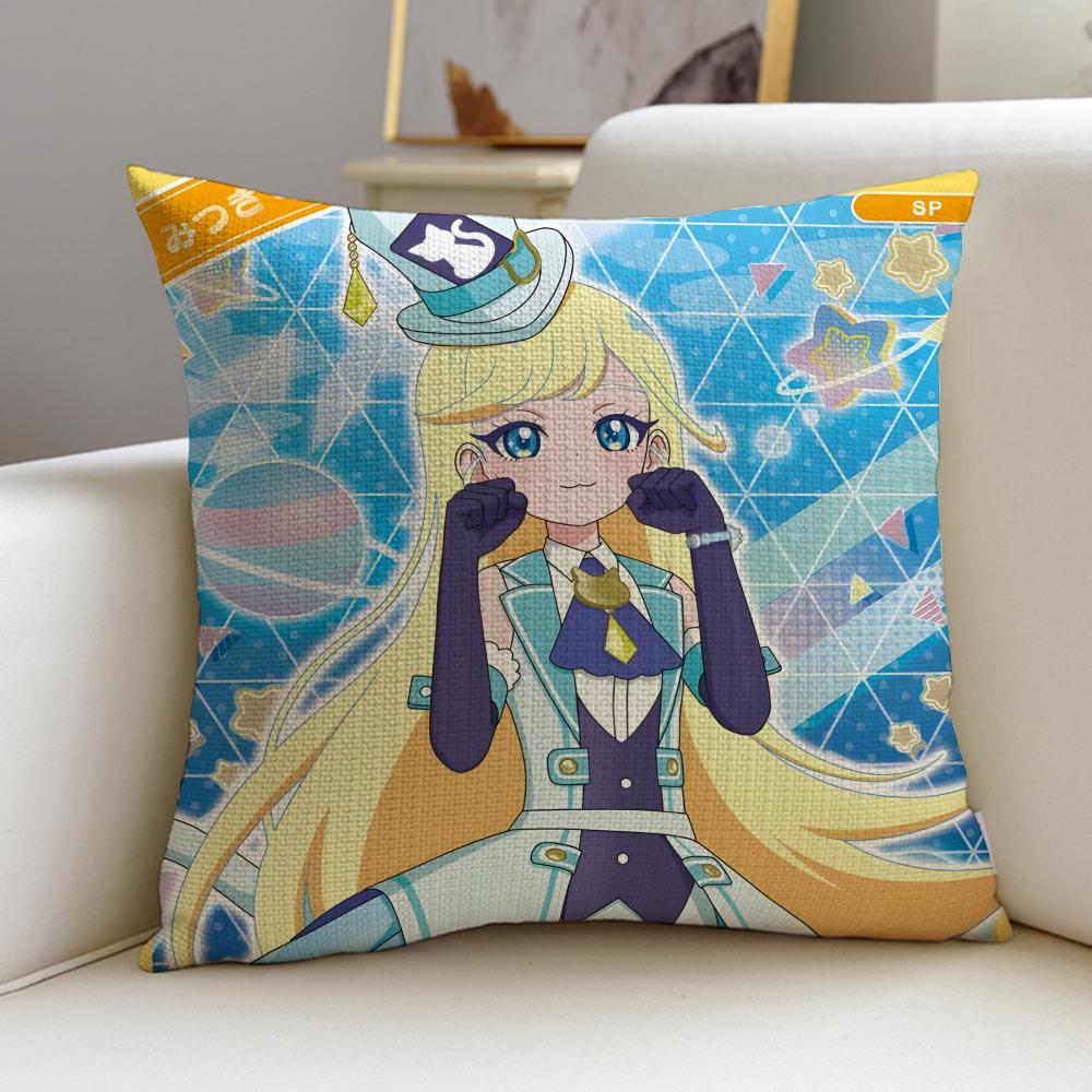 Cute HHimitsu No AiPriS Cushion Cover Breathable and Skinfriendly Linen Pillowcase Square Removable and Washable Cushion