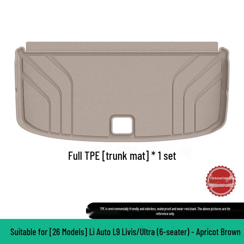 Eco-Friendly TPE Floor & Trunk Mats for 26 Li Auto L9 Livis/Ultra Models