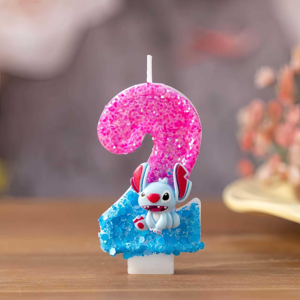Creative Cartoon Long-eared Animal Birthday Number Candles for Cake Decorations