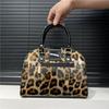 Women'S Retro Leopard Print Shoulder Bag Temperament Personality High Sense Oblique Span Handbag