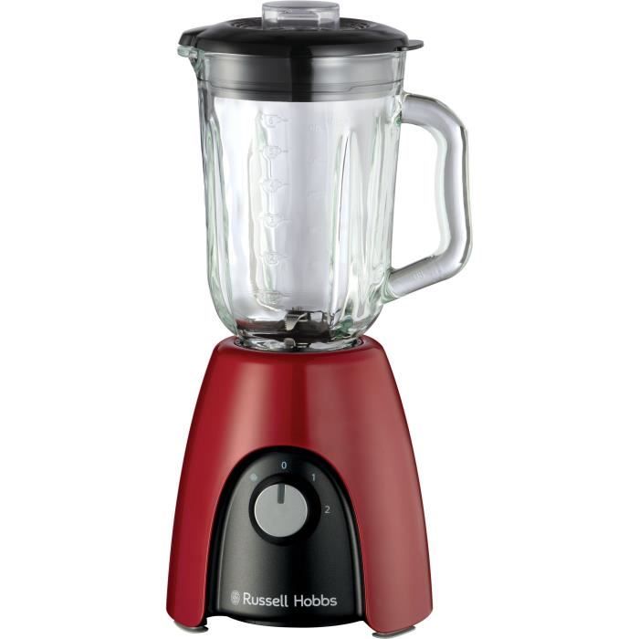 Blender - RUSSEL HOBBS - Desire Red - 650 W - Picher 1,5 L - 2 vitesses + Pulse - Rouge