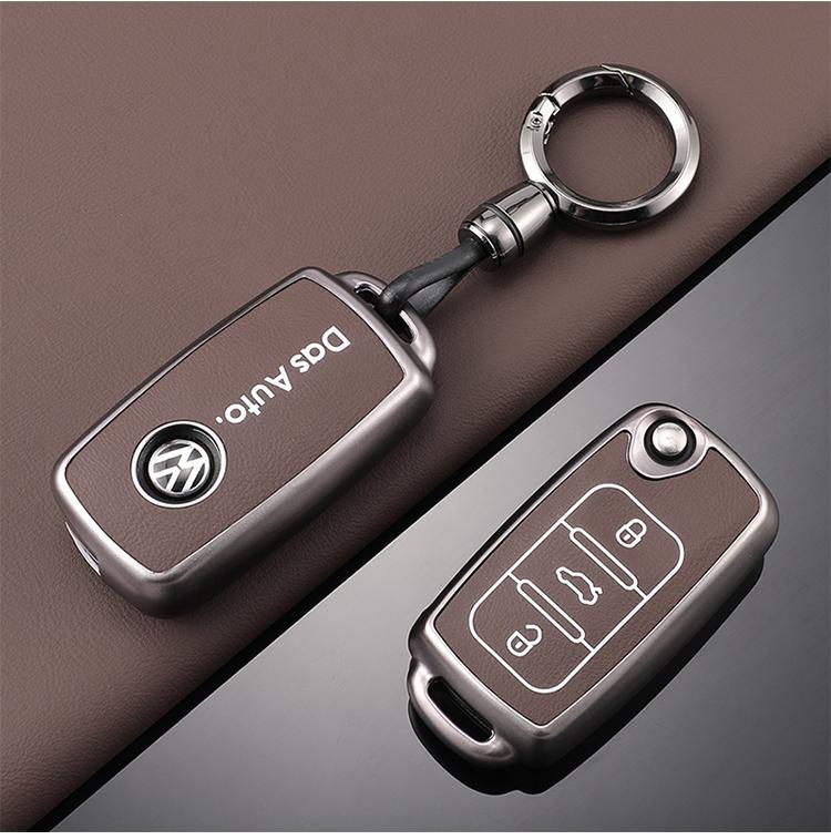 Heißes TPU Auto Klappschlüsselhülle Vollabdeckung Schale Für Volkswagen VW Polo Tiguan Passat B5 B6 B7 Golf Neues Schlüsselanhänger Schutz Zubehör