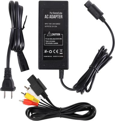 AC Power Supply for Gamecube, AC Power Adapter Cord and AV Cable for Nintendo Gamecube Console NGC