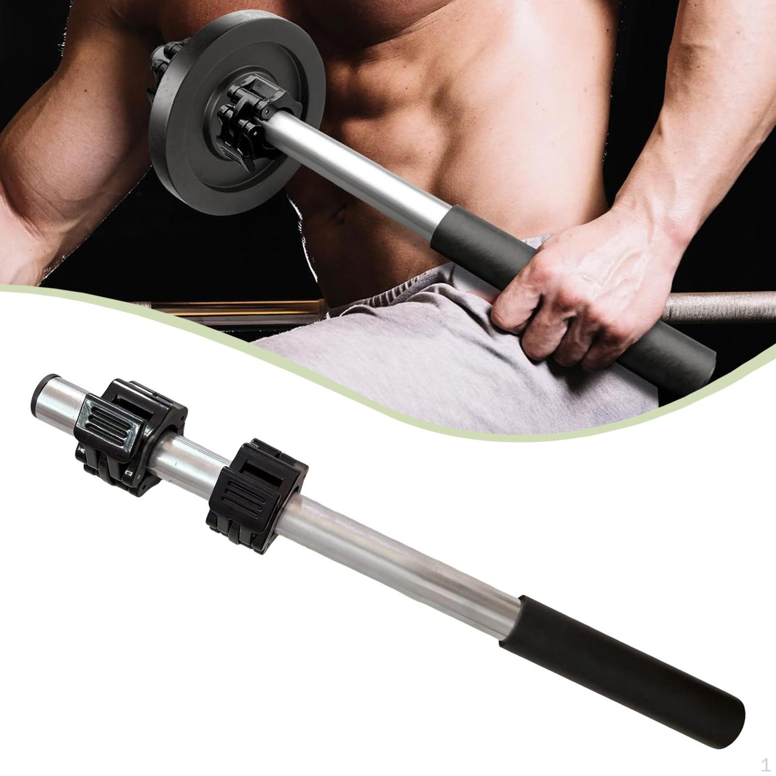 Dumbbell Bar Handle Hand Grip Strength Training Workout Nonslip Resistance Finger Grips Strengthener