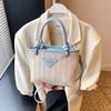 This Year's Popular Summer Beach Straw Bag Women's 2025 New Simple and Fashionable Versatile Portable Shoulder Bucket Bag