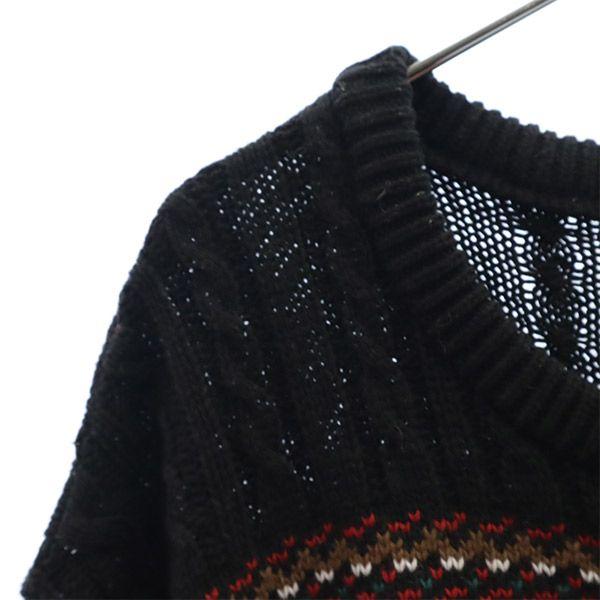 adidas wool blend Overall handle golf Long sleeve sweater L Sports Knit Men's Used