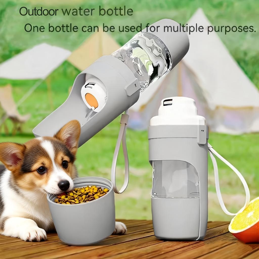 Leak Proof Portable Dog Water Bottle Foldable Travel Cup With Carry Strap Durable Plastic Pet Hydration System For Outdoor Use