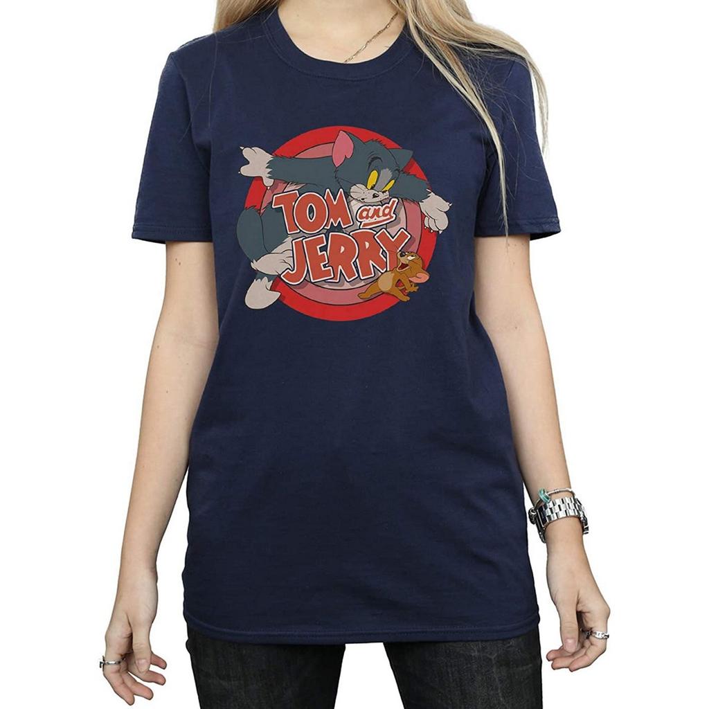 Tom and Jerry Damen/Damen Catch Baumwoll-T-Shirt