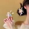 Sweet Starfish Hair Clip Korean Style Women Side Clip Headdress Orchid Flower Hairpin  Summer