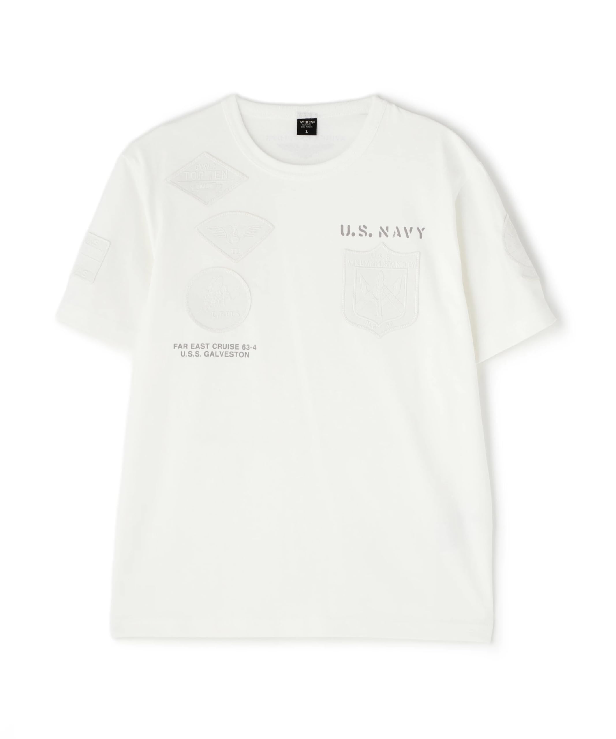

Avirex TOP GUN WAPPEN CREW NECK Футболка с нашивкой Top Gun (Эксклюзив ВЕБ&ДЕПО) Футболка, L, 033, Молочно-белый, 783-3934021