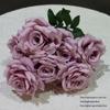 9-Head Diamond Rose Silk Bouquet for Wedding & Home Décor