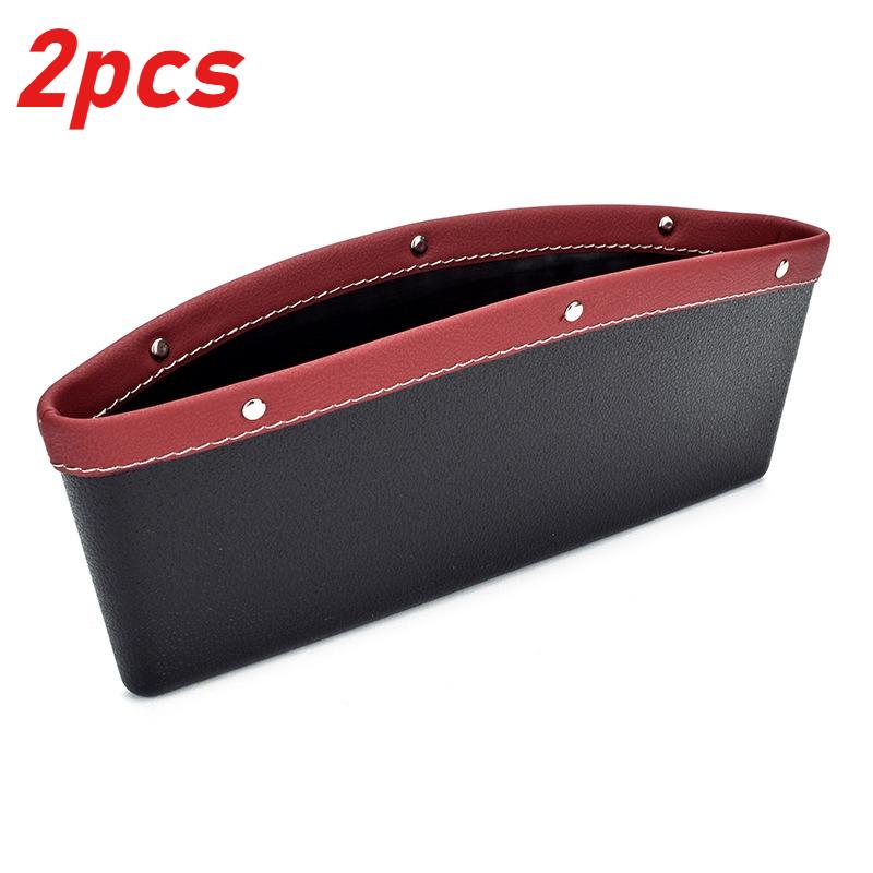 Car Seat Slit Gap Organizer Key Phone Coins Storage Pocket Auto Driver Seat Catcher Car Interior Sundries Bag Pouch Phone Holder