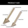 Pack of 2 Replace Flat Triangular Copper Soldering Iron Tip Efficient Plastic Welding Suitable for Various Plastic Items