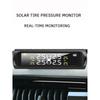 Solar TPMS Tire Pressure Monitor System 4 Sensors Real-time LCD Display USB Charging