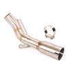 Slip-On Per Yamaha YZF R1 2004-2006 Scarico Moto Tubo di Collegamento Intermedio Tubo di Collegamento Centrale Acciaio Inossidabile