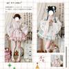 Maid Set with Chinese Printed Flared Mini and Bow Perfect for Everyday and Anime Conventions Size [SDSXZWG] Women's 4-Piece Skirt, Style, Piping,
