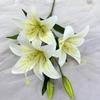 67cm Fake Lily Bouquet 2 Heads Wedding Bridal Bouquet Artificial Lily Flower  Living Room Decor
