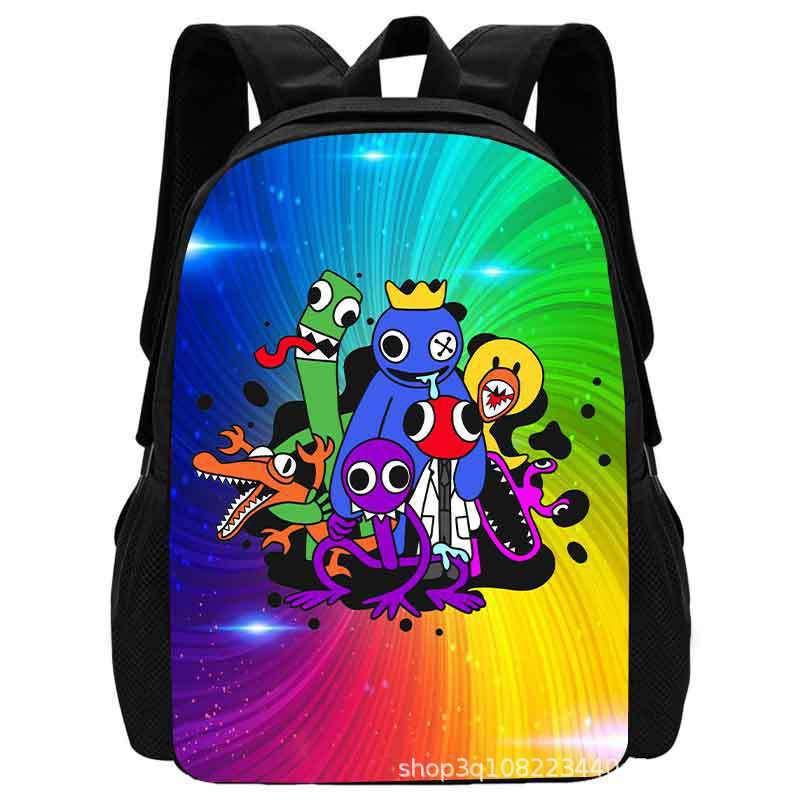 Kids Cartoon Backpack Elementary School Students Large Capacity Ergonomic Design Cotton Lining Oxford Fabric