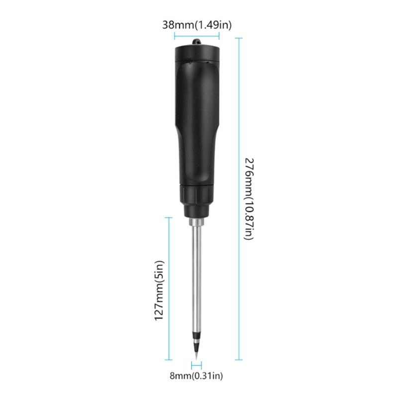 Soil Temperature Tester Multifunction Digital Soil Temp Meter with Data Hold Temperature Calibration Probe Meter