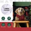 45X45Cm Labrador Retriever Christmas Tree Pillowcase Bedroom Cushion Cover Polyester Living Room Cushion Pillowcase Home Decor