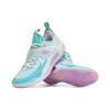 Li Ning Wade Way 808 2.0 Shock Absorption Non-Slip Wear-Resistant Low-Top Basketball Shoes Men Sneaker White Blue ABPT017-1