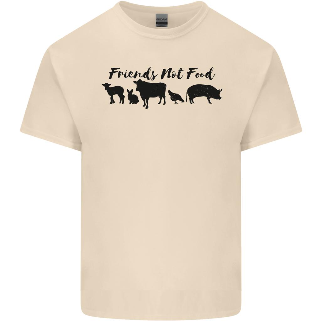 Vegetarian Animals Friends Not Food Vegan Unisexs Light Cotton TShirt