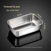 Food Grade Stainless Steel Rectangular Tray for Tiramisu or Cooked Foods