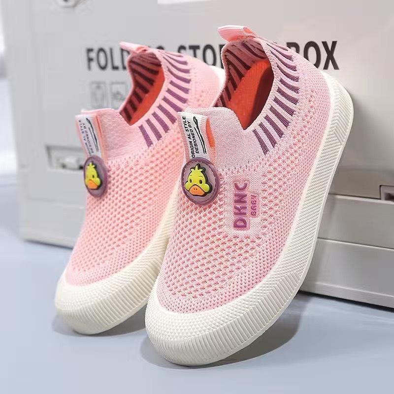 

Children s Shoes Spring Boys and Girls Breathable and Comfortable Mesh Shoes Non-slip Soft-soled Casual Shoes Sports Shoes 35 розовый