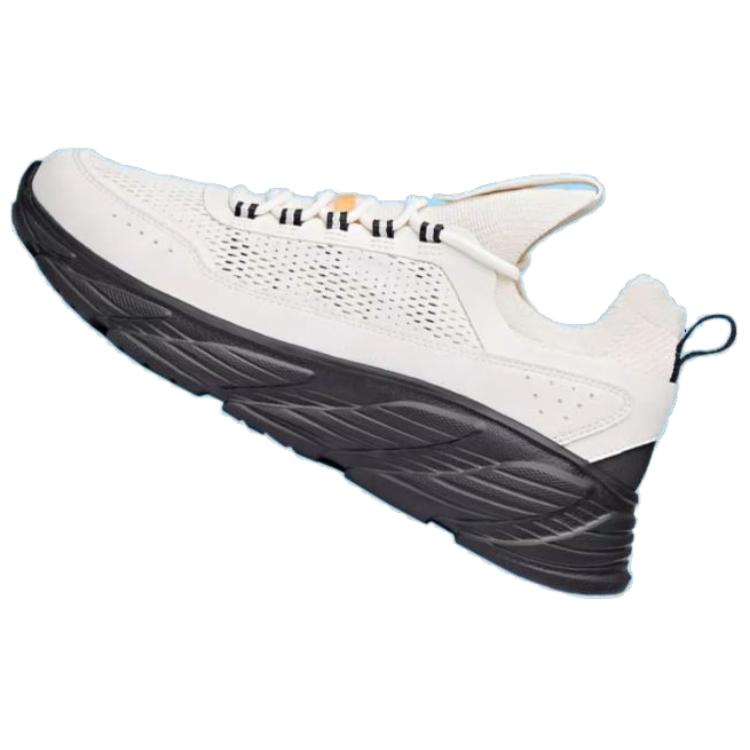 Anta City Trace 2 Mesh Cushioning Height Increasing Low Top Running Shoes Men Running Shoes White Gray 912125568-3