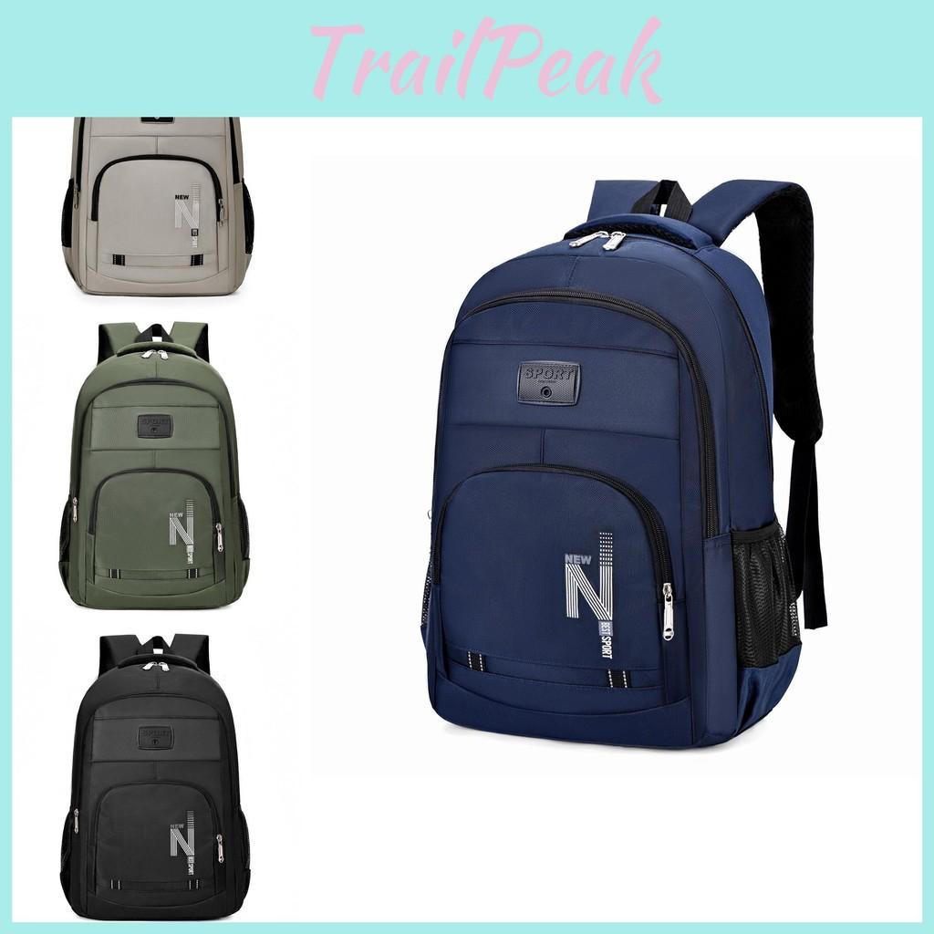 Business Spacious Unisex Backpack Backpack With Striped Pattern For Casual Use