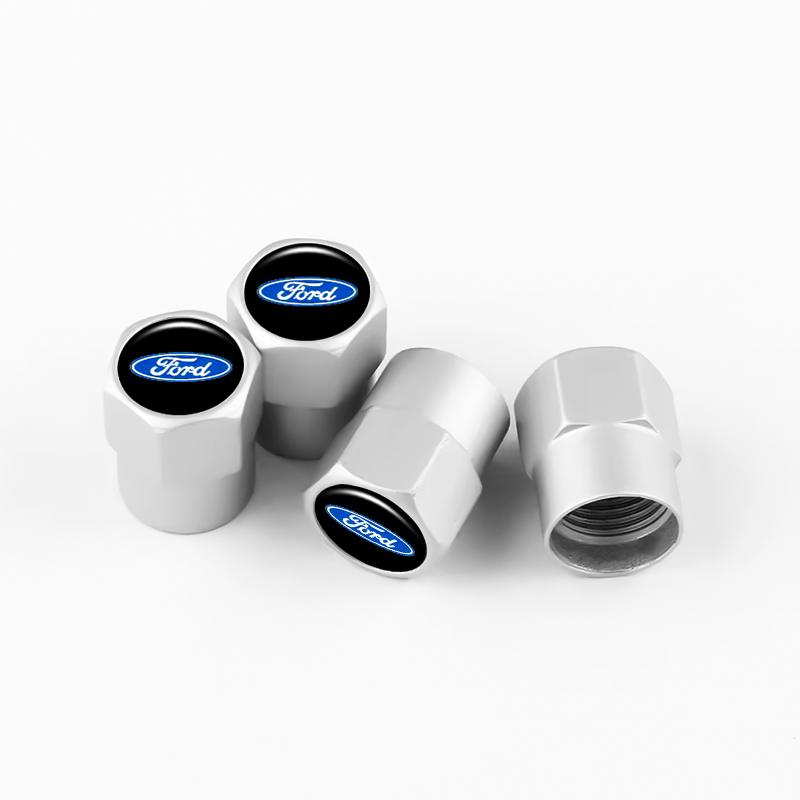 4Pcs Metal Wheel Tire Valve Caps For Ford Focus MK3 Ranger Fiesta S-Max Mondeo MK4 Kuga Hex Cylinder Air Stem Cover Accessory djzh66